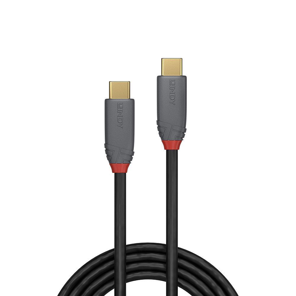 Lindy 36900 cavo USB 0,5 m USB C Nero, Grigio [LINDY36900]