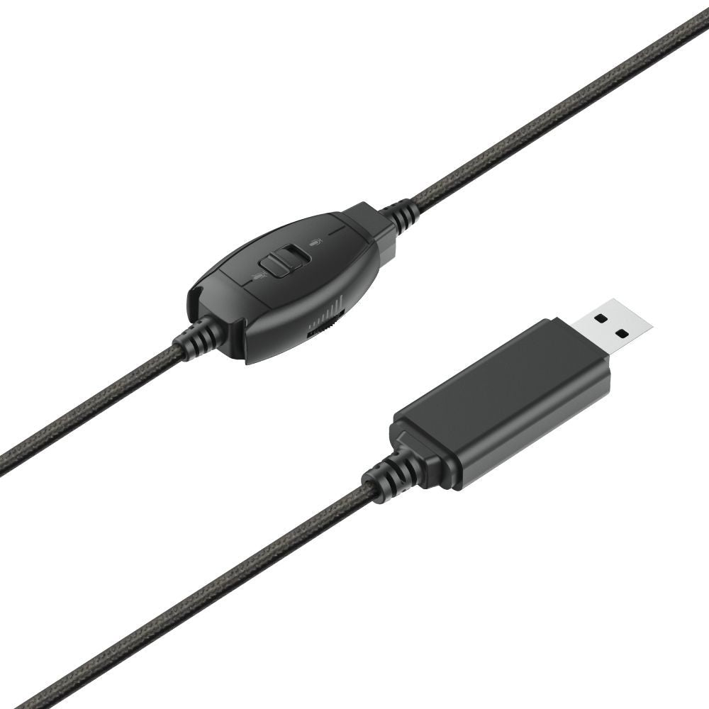 Trust HS-200 Auricolare Cablato A Padiglione Ufficio USB tipo A Nero [24186]