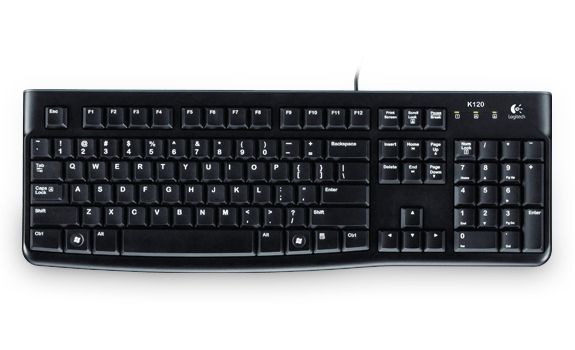 Logitech Keyboard K120 for Business tastiera Ufficio USB QWERTY Italiano Nero [920-002517]