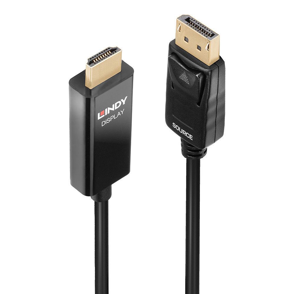 Lindy 40925 cavo e adattatore video 1 m DisplayPort HDMI Nero [LINDY40925]
