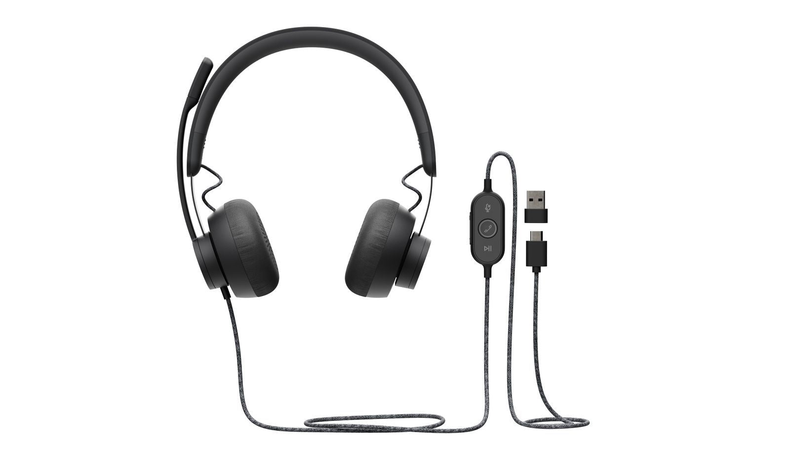 Logitech 981-000875 cuffia e auricolare Cablato A Padiglione Musica e Chiamate USB tipo-C Grafite [981-000875]