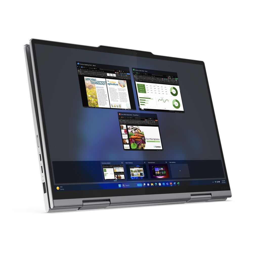 Lenovo ThinkPad X1 2-in-1 Gen 9 Intel Core Ultra 7 155U Ibrido (2 in 1) 35,6 cm (14") Touch screen WUXGA 16 GB LPDDR5x-SDRAM 512 GB SSD Wi-Fi 6E (802.11ax) Windows 11 Pro Grigio [21KE0038IX]
