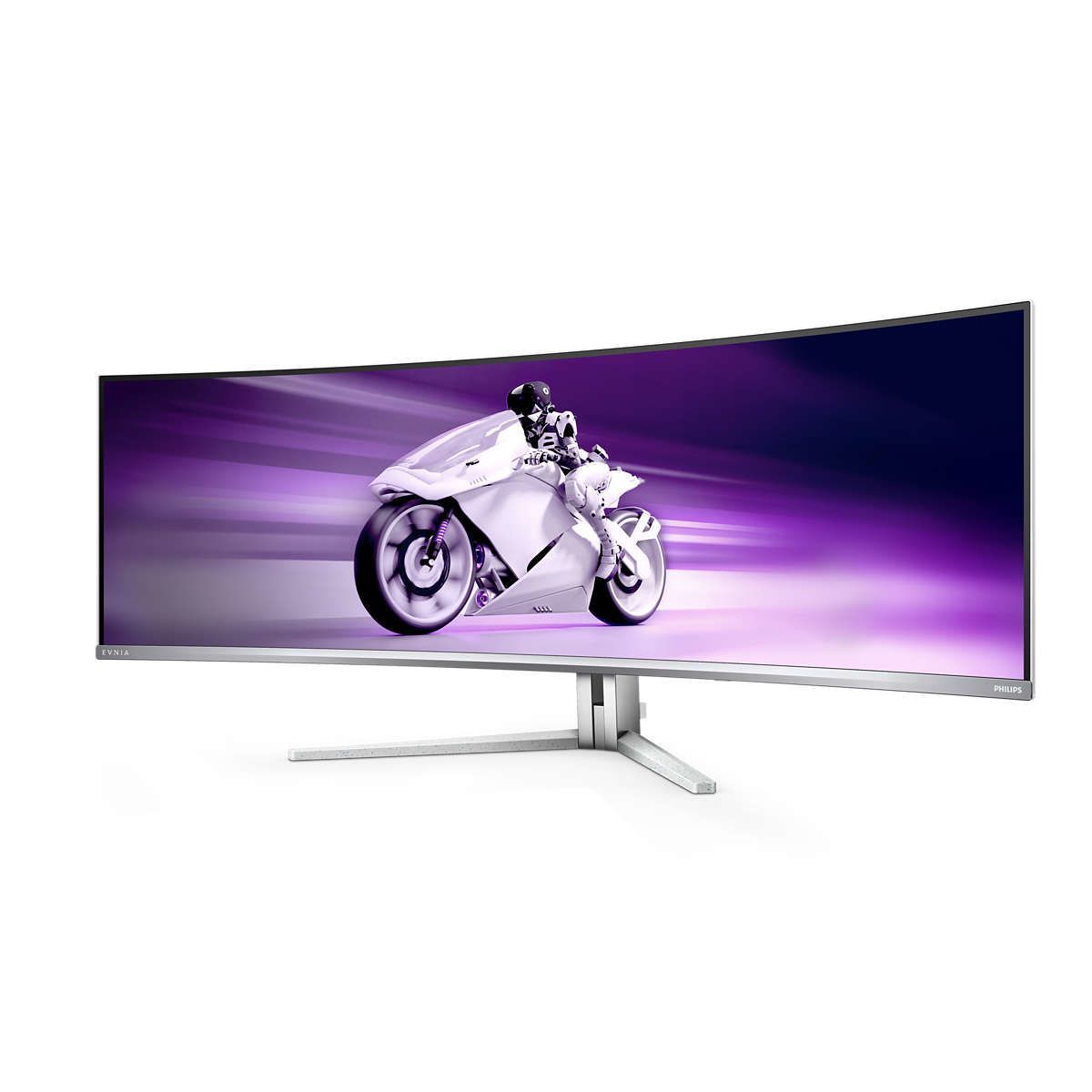 Philips Evnia 8000 49M2C8900/00 Monitor PC 124,2 cm (48.9") 5120 x 1440 Pixel Dual QHD QD-OLED Bianco [49M2C8900/00]