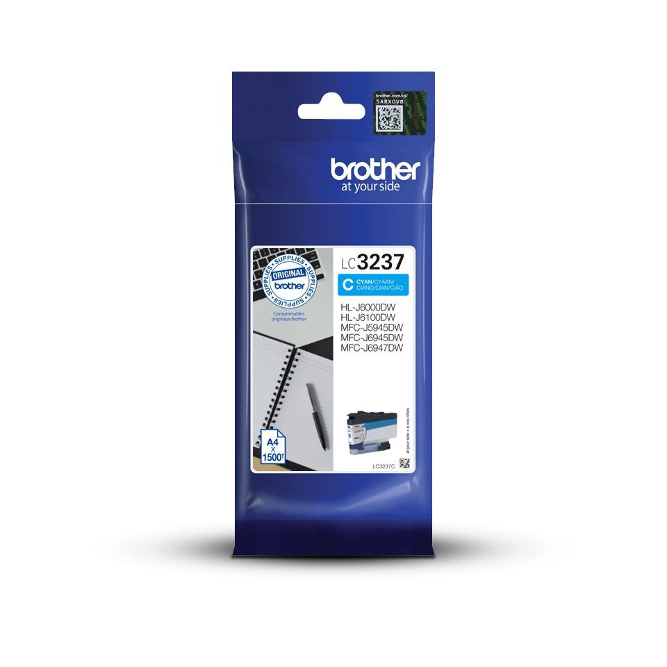 Brother LC3237C cartuccia d'inchiostro 1 pz Originale Ciano [LC3237C]
