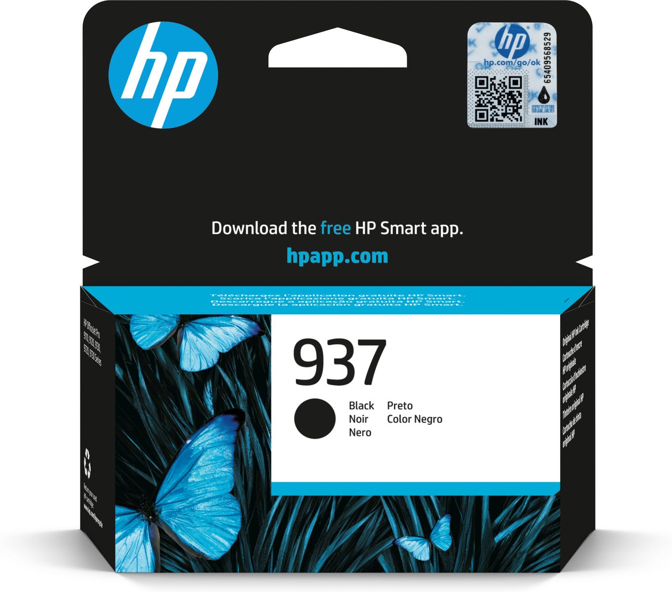 HP Cartuccia di inchiostro nero originale 937 [4S6W5NE#301]