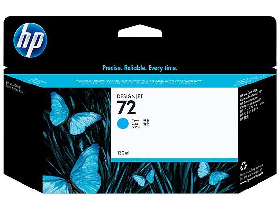 HP Cartuccia inchiostro ciano 72, 130 ml [C9371A]