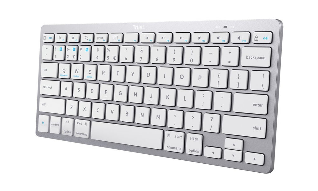 Trust 24652 tastiera Universale Bluetooth QWERTY Italiano Argento [24652]