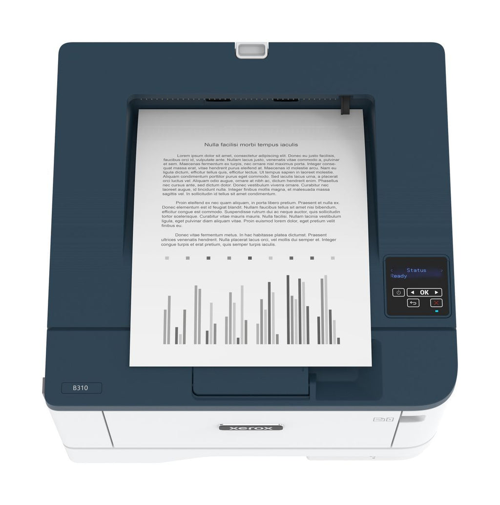 Xerox B310 A4 40 ppm Stampante fronte/retro wireless PS3 PCL5e/6 2 vassoi Totale 350 fogli [B310V_DNI]