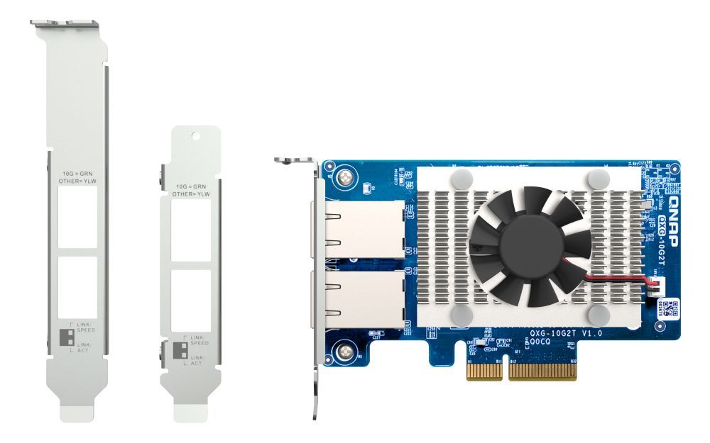 QNAP QXG-10G2T scheda di rete e adattatore Interno Ethernet 10000 Mbit/s [QXG-10G2T]