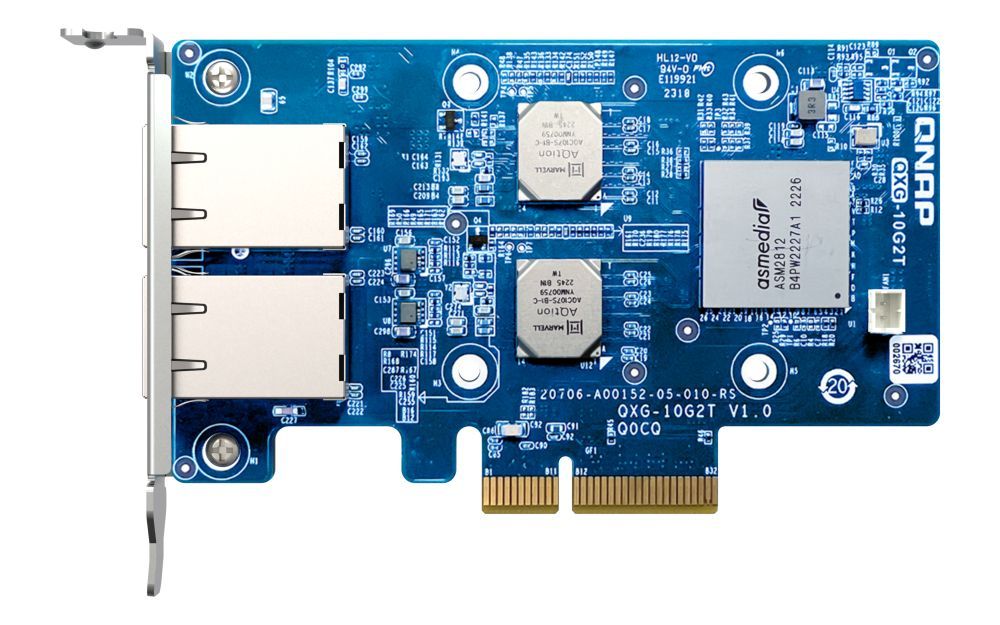 QNAP QXG-10G2T scheda di rete e adattatore Interno Ethernet 10000 Mbit/s [QXG-10G2T]