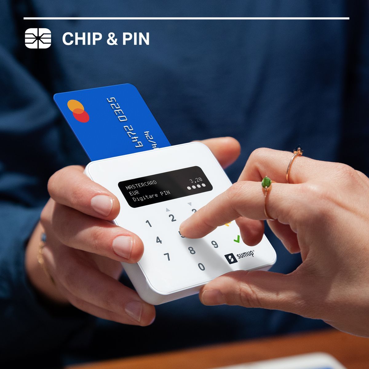 SumUp Air lettore di card readers Interno/esterno Bluetooth Bianco [B3700001]