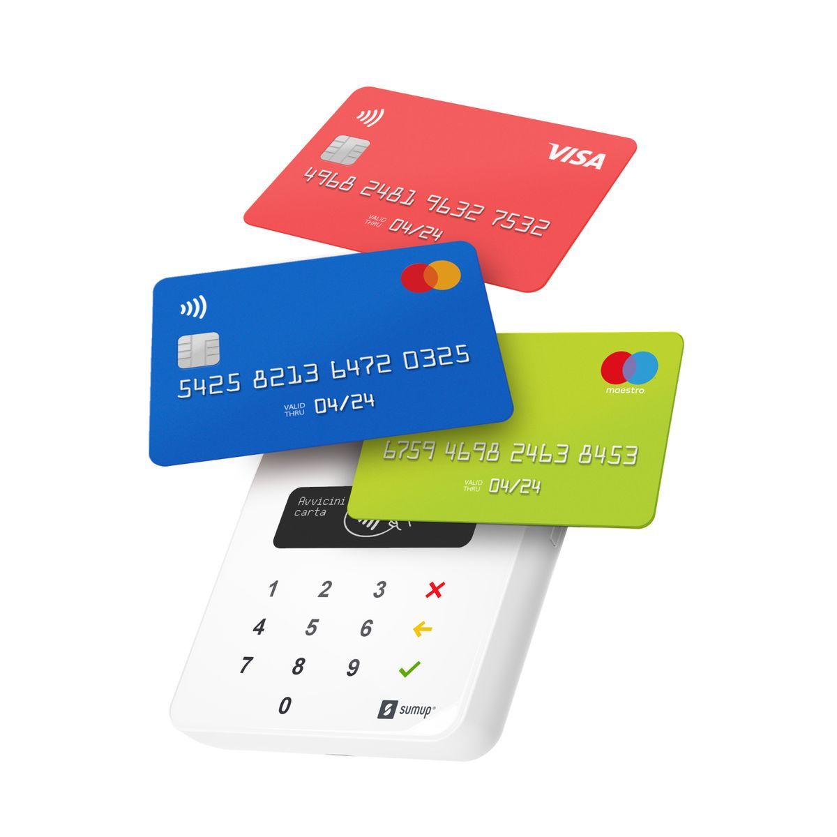 SumUp Air lettore di card readers Interno/esterno Bluetooth Bianco [B3700001]