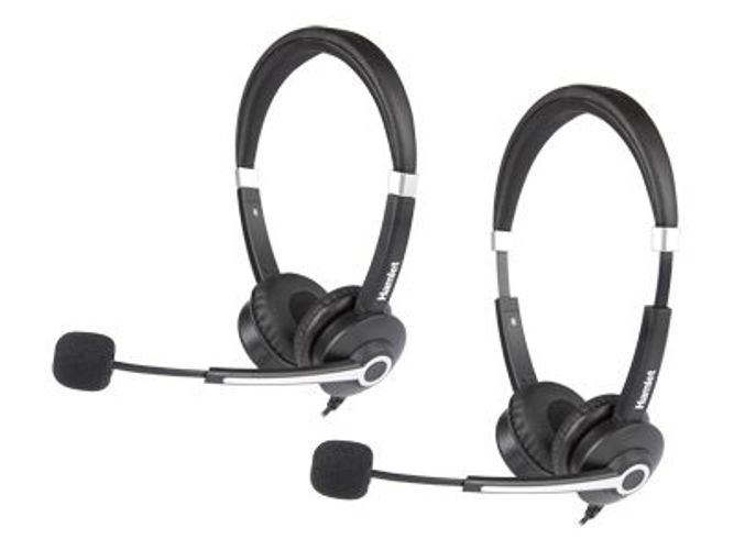 Hamlet HHEADM-CJS cuffia e auricolare Cablato A Padiglione Ufficio USB tipo-C Nero [HHEADM-CJS]