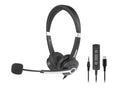 Hamlet HHEADM-CJS cuffia e auricolare Cablato A Padiglione Ufficio USB tipo-C Nero [HHEADM-CJS]