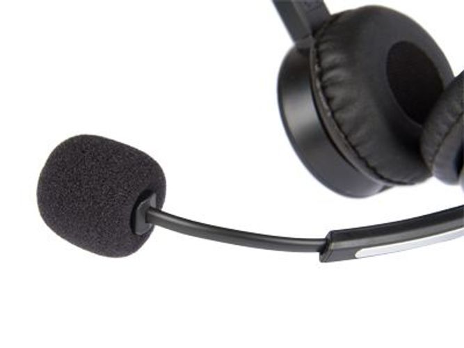 Hamlet HHEADM-CJS cuffia e auricolare Cablato A Padiglione Ufficio USB tipo-C Nero [HHEADM-CJS]