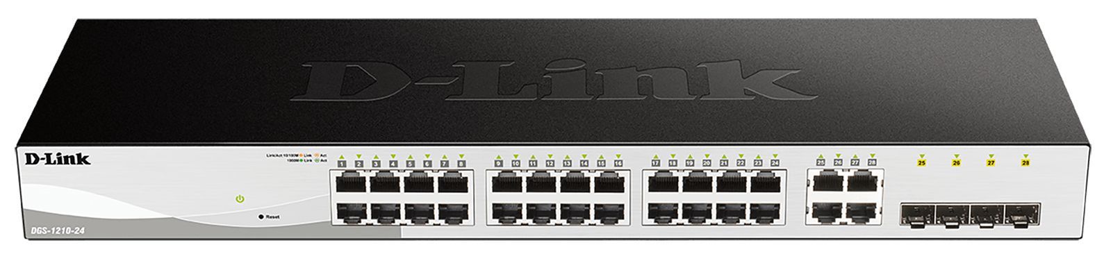 D-Link DGS-1210-24 Gestito L2 Gigabit Ethernet (10/100/1000) 1U Nero [DGS-1210-24]