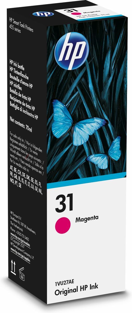 HP 31 70-ml Magenta Original Ink Bottle Originale [1VU27AE]