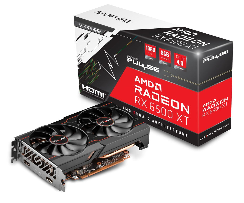 Sapphire PULSE Radeon RX 6500 XT AMD 8 GB GDDR6 [11314-08-20G]