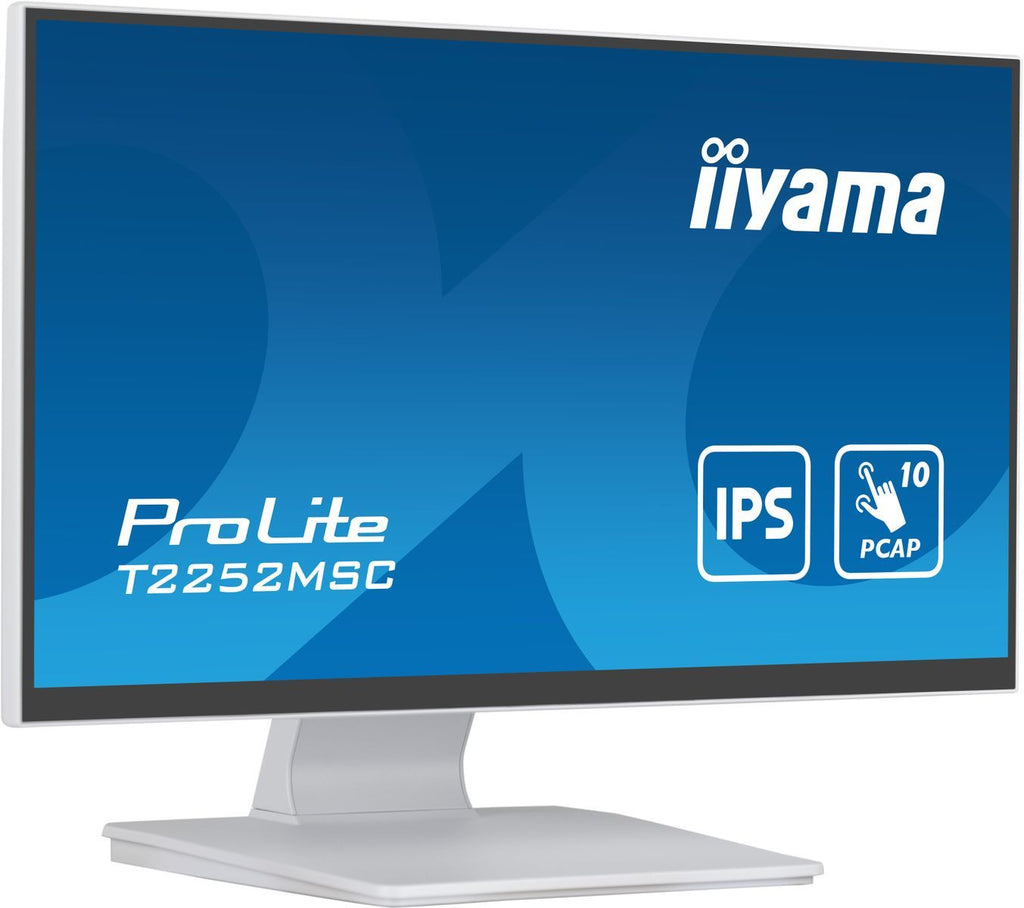 iiyama ProLite T2252MSC-W2 Monitor PC 54,6 cm (21.5") 1920 x 1080 Pixel Full HD LCD Touch screen Tavolo Bianco [T2252MSC-W2]