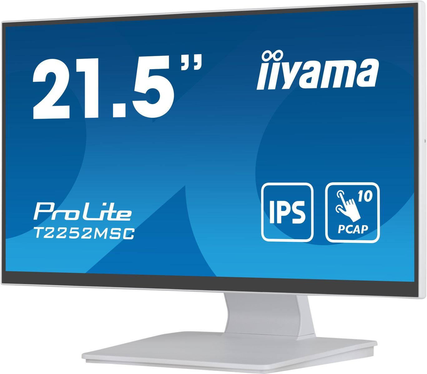iiyama ProLite T2252MSC-W2 Monitor PC 54,6 cm (21.5") 1920 x 1080 Pixel Full HD LCD Touch screen Tavolo Bianco [T2252MSC-W2]