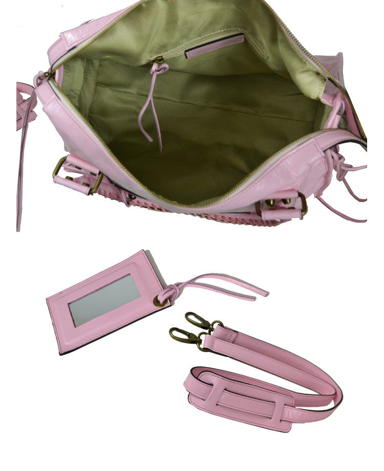 Large Shoulder Bag with Strap – Premium Italian Leather