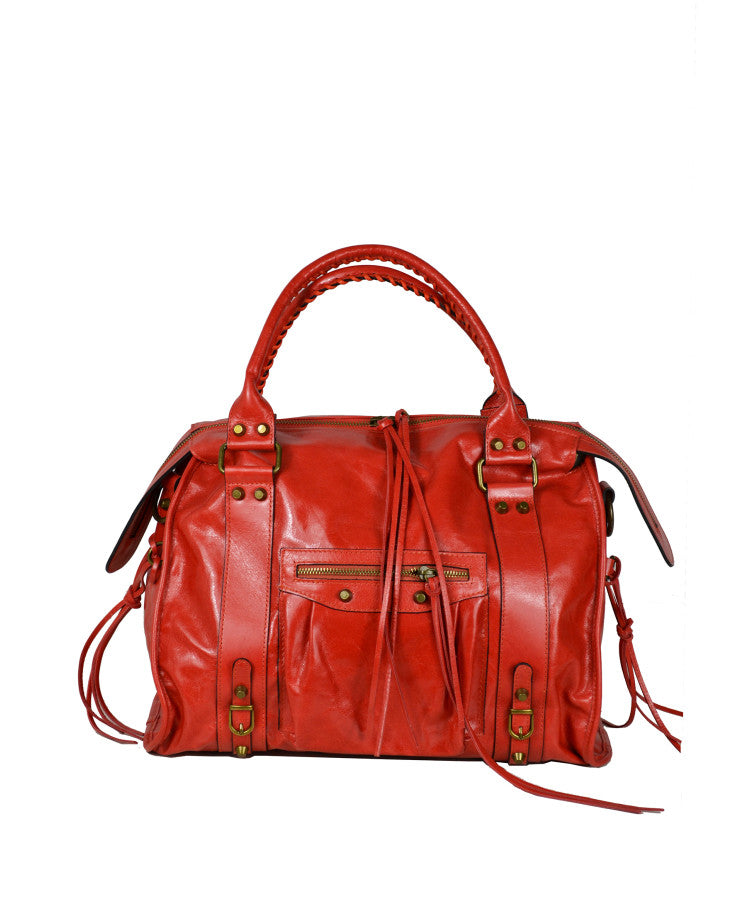 Large Shoulder Bag with Strap – Premium Italian Leather
