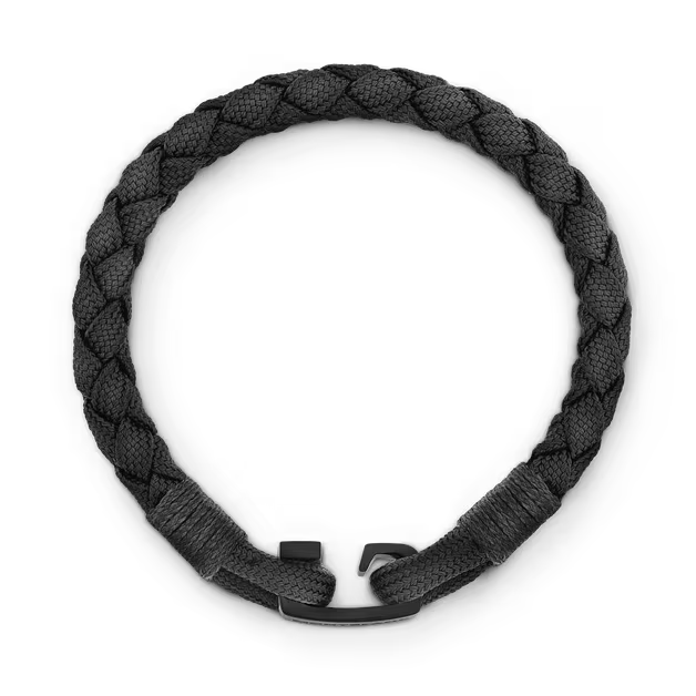 Montblanc bracciale Montblanc con chiusura a T nero misura M 130861 63
