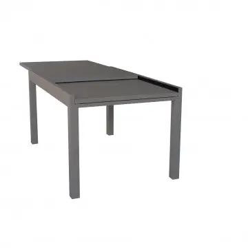 Tavolo Hawaii allungabile in alluminio taupe - 135/270 X 90