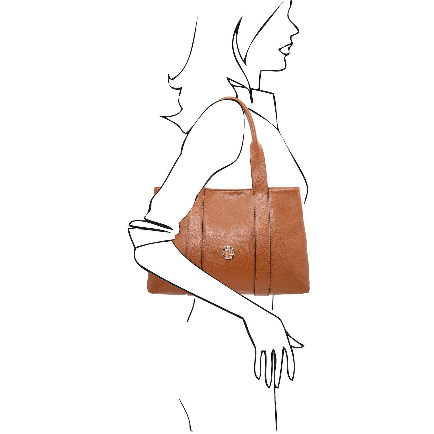 Callie - Soft leather shoulder bag | TL142415