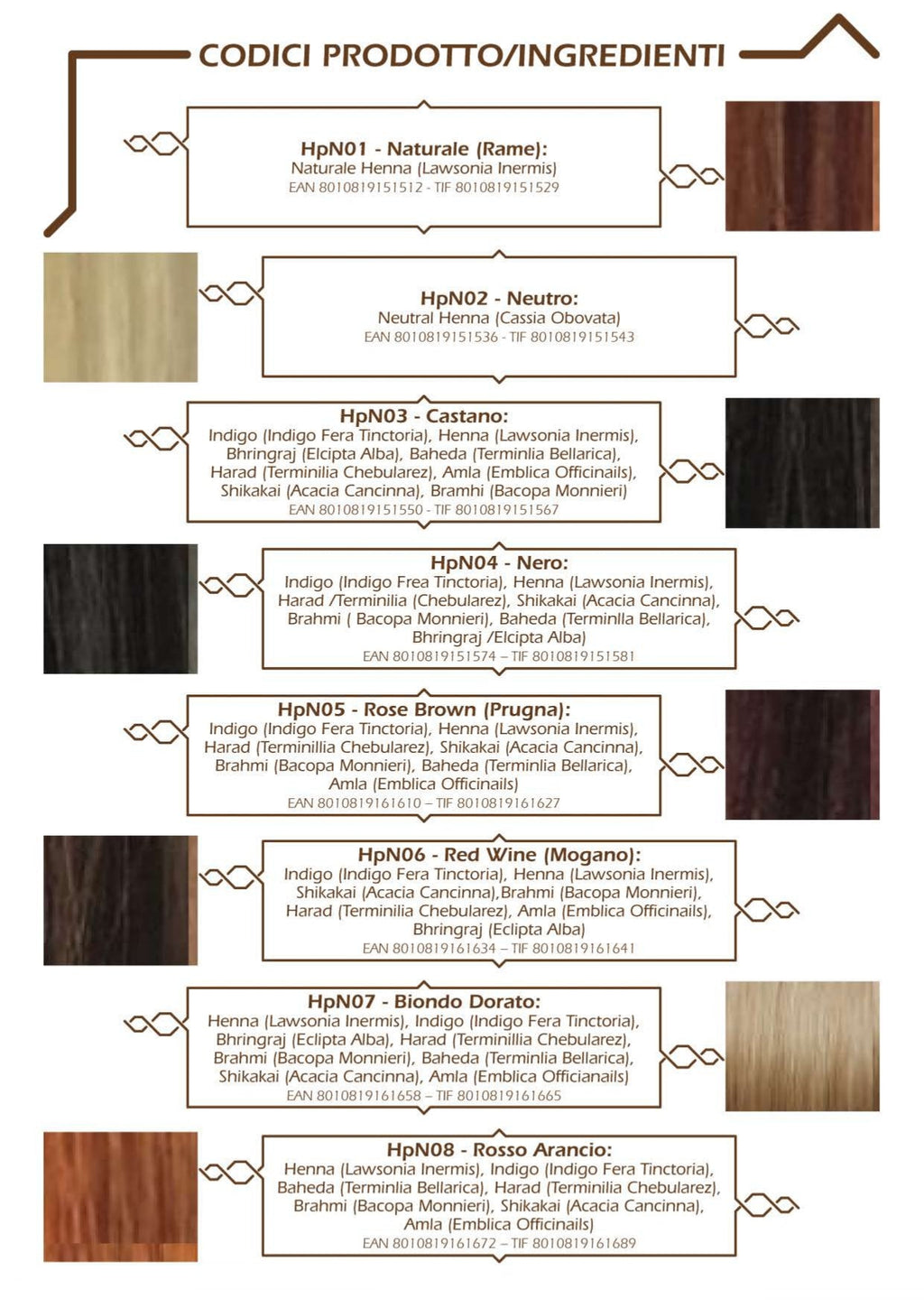 Henné Plus Natura Colore Per Capelli 100% Naturale Castano 125 gr