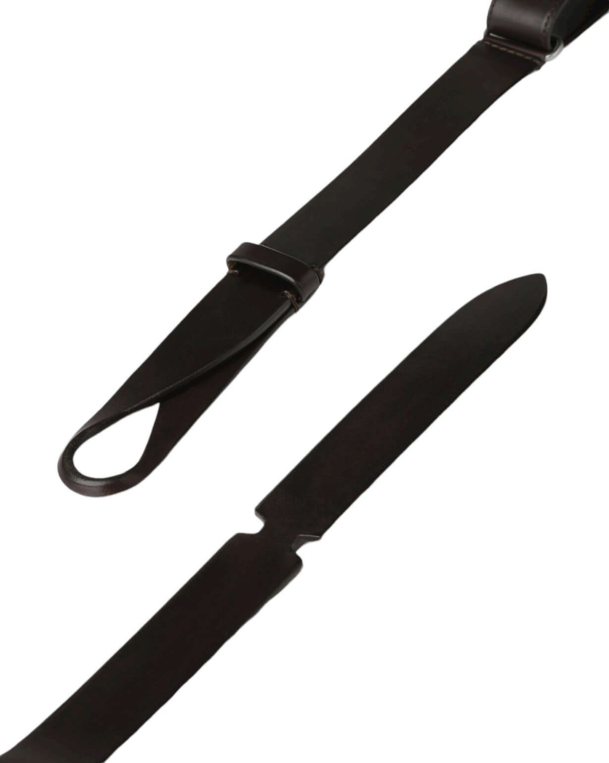 Cintura Nobuckle Bull in Cuoio