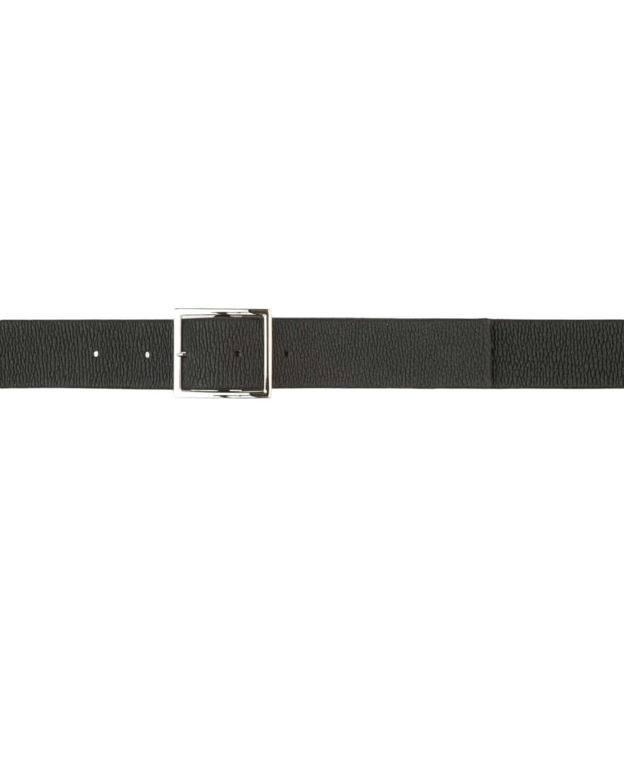 Cintura Reversibile Micron Double Nero/Fango in Pelle