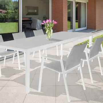 Tavolo allungabile Houston struttura in alluminio 135/180 x 70
