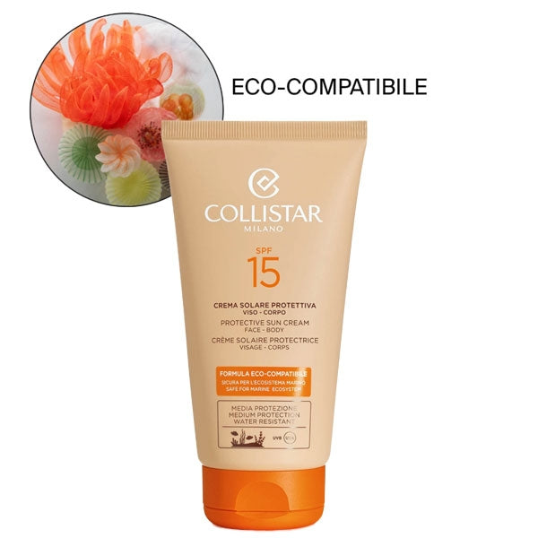 COLLISTAR CREMA VISO SOLARE PROTEZIONE VISO CORPO SPF 15 150 ML