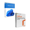 Combo Microsoft Windows 11 Pro + Office 2019 Professional Plus Licenza a Vita