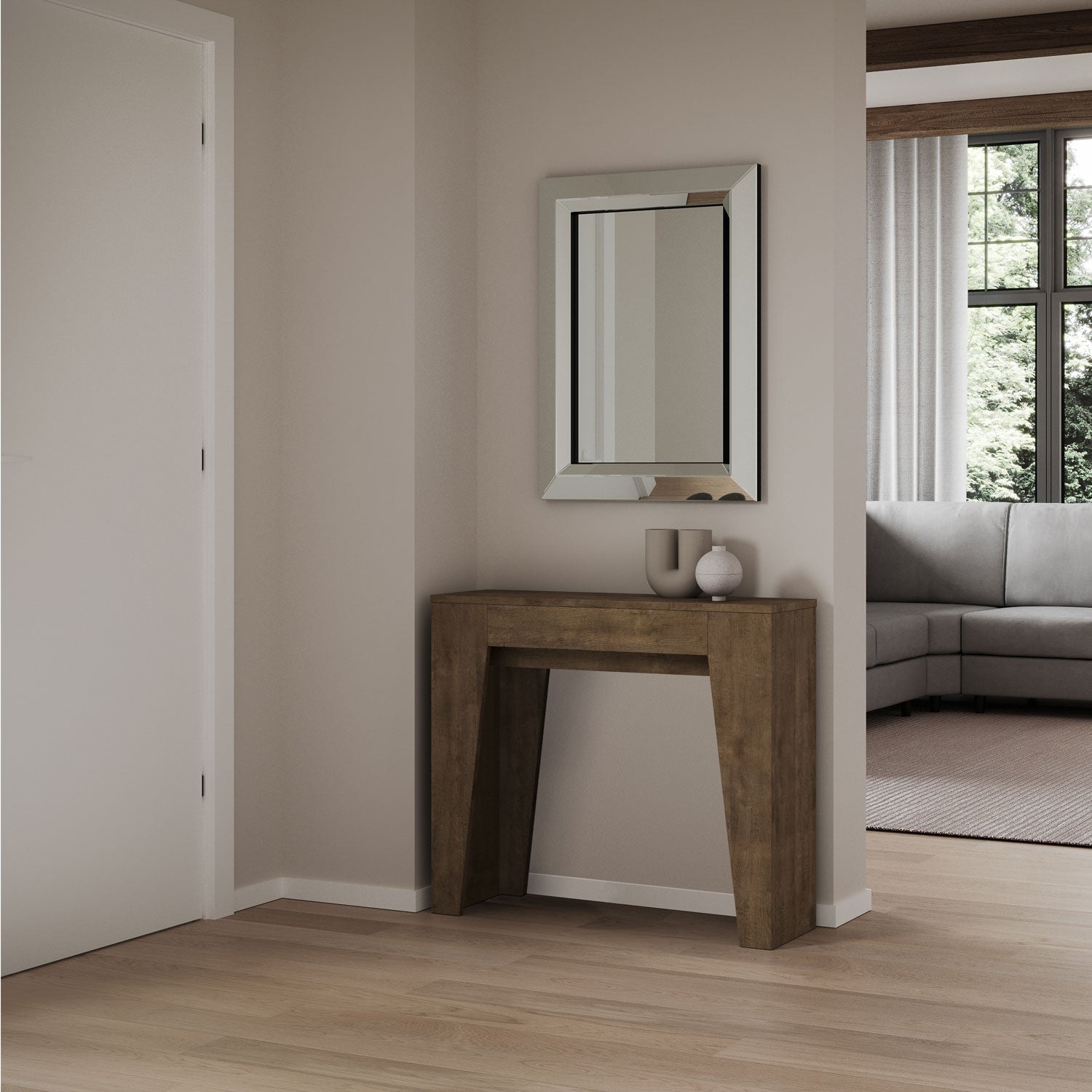 Consolle Estensibile Elegante 90x25x77 cm