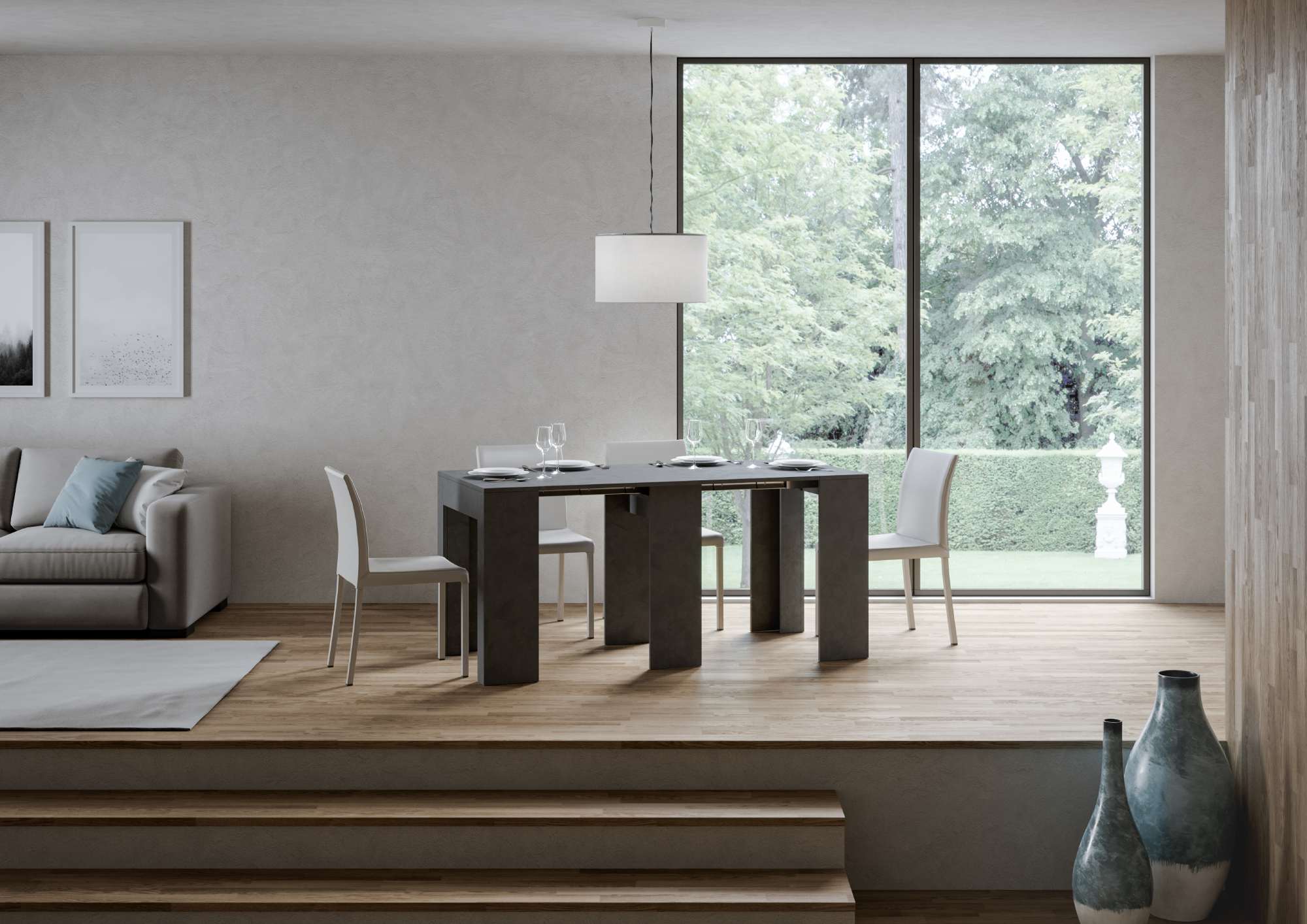 Consolle estensibile elegante 78x47/290 cm in vari colori