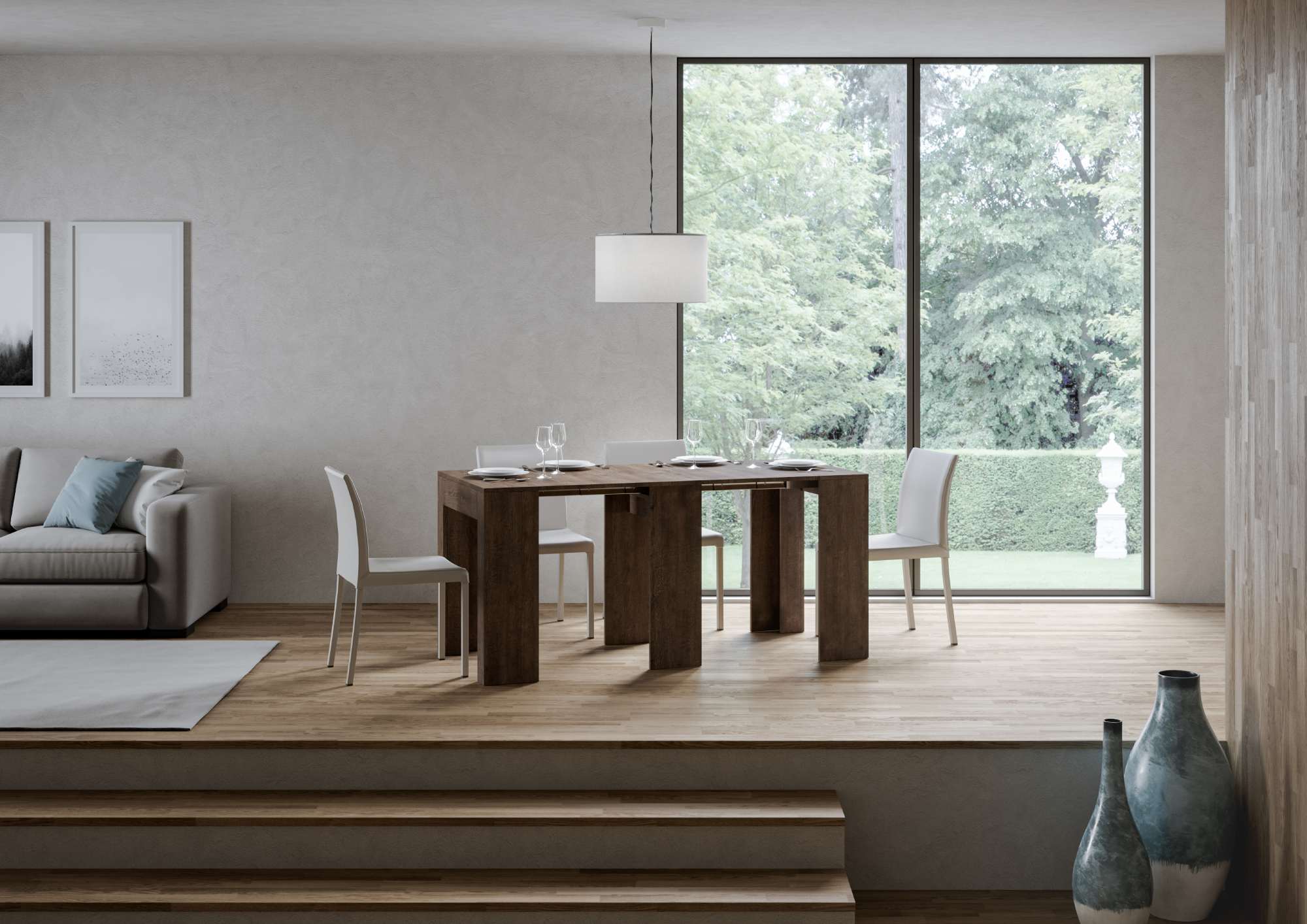 Consolle estensibile elegante 78x47/290 cm in vari colori