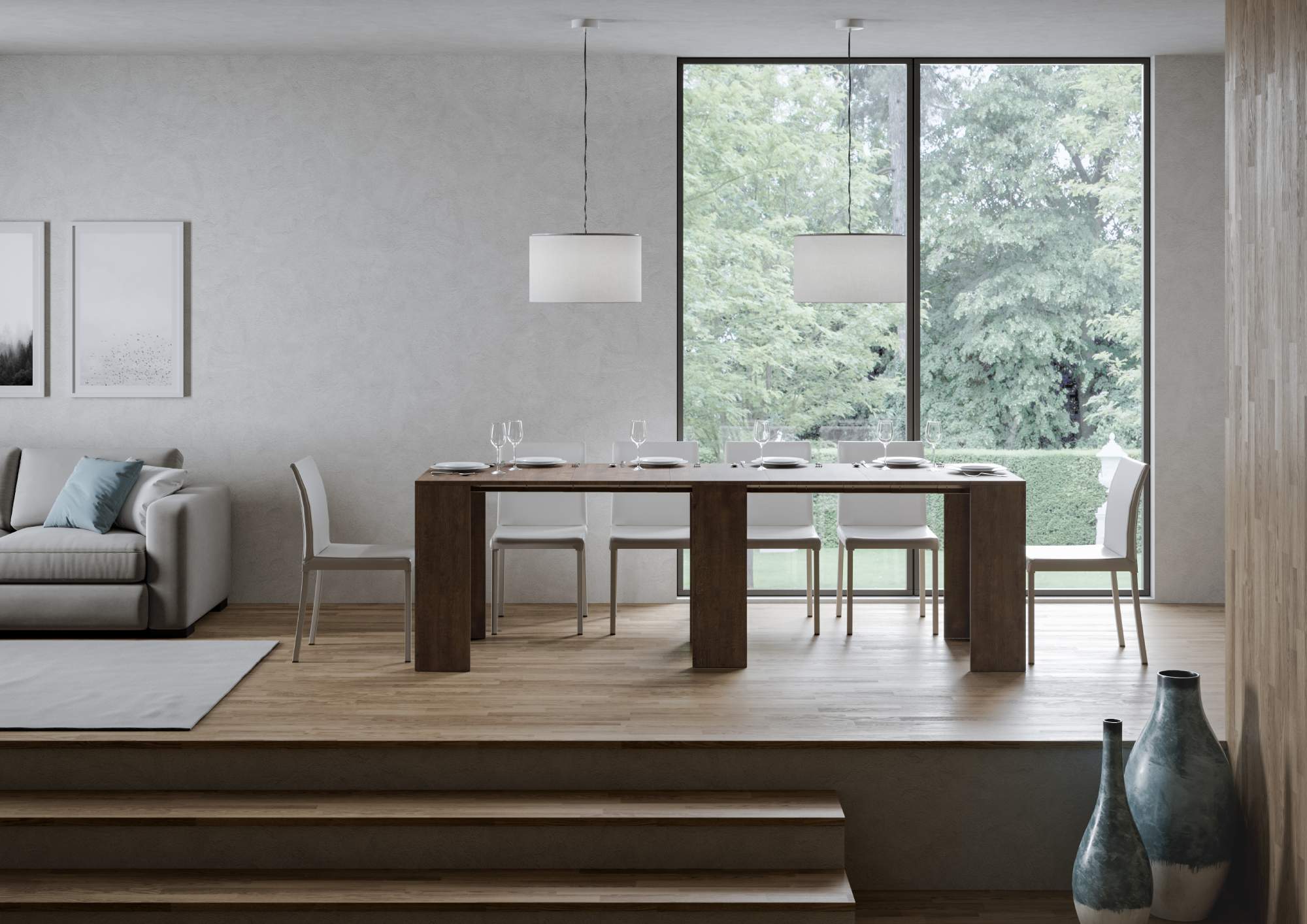 Consolle estensibile elegante 78x47/290 cm in vari colori