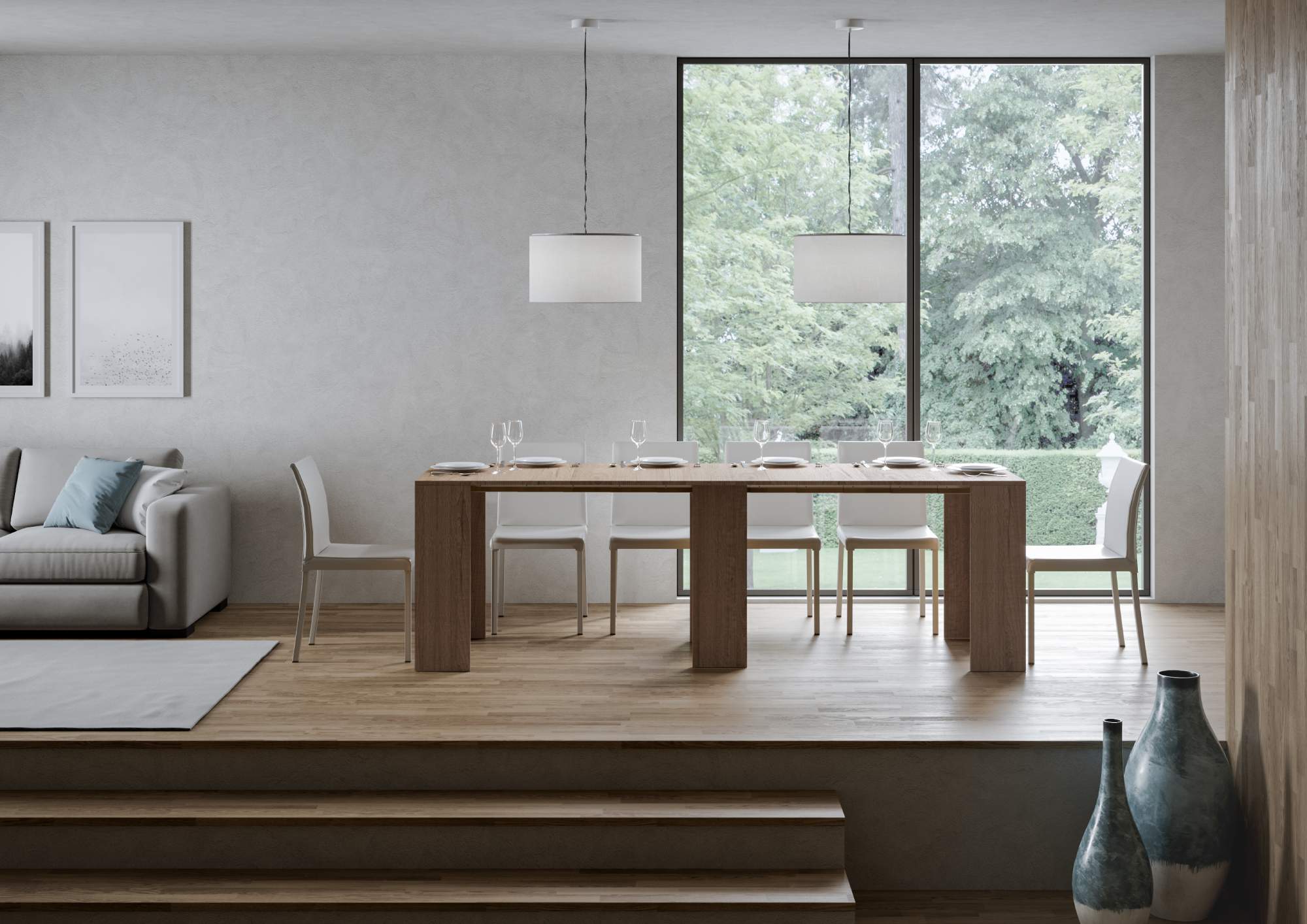 Consolle estensibile elegante 78x47/290 cm in vari colori