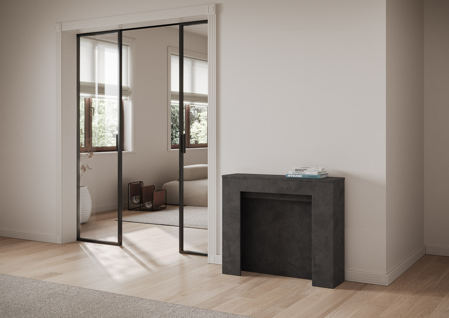 Tavolo Consolle Estensibile Kiba 90x25/211 cm