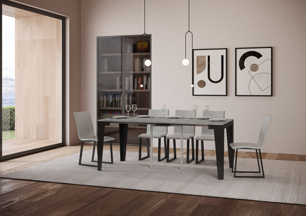 Consolle allungabile Flame Evolution in Antracite - Due Dimensioni Disponibili