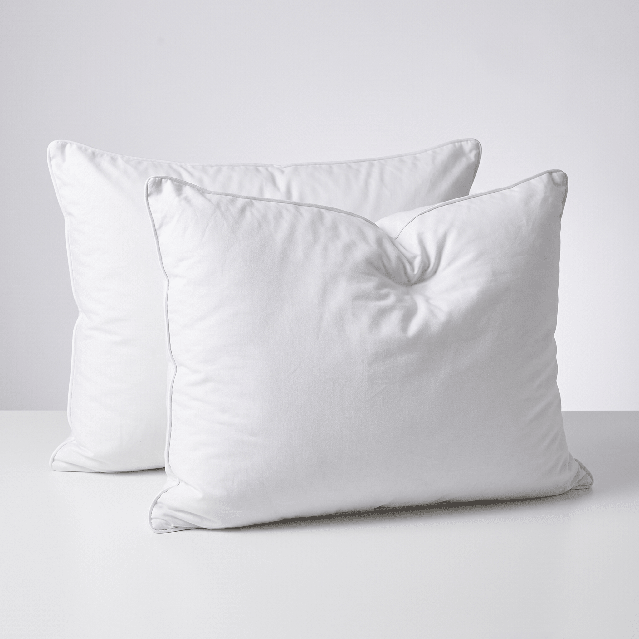 Coppia Cuscini Piuma d'Oca – Soffici, Termoregolatori, Cotone 15 cm
