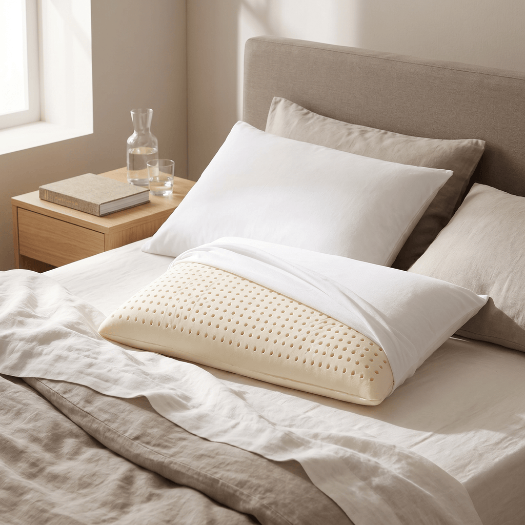 Coppia Cuscini Lattice Naturale – Antiacaro, Cotone Sfoderabile | NATURE H12
