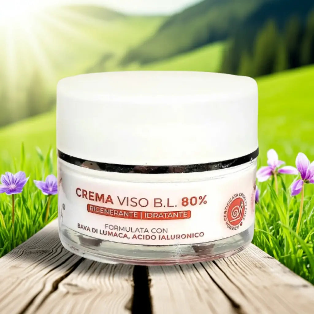 Crema Viso alla Bava di Lumaca 80% e Acido Ialuronico
