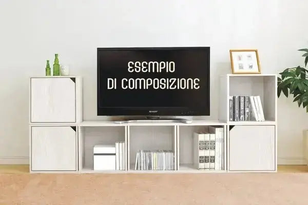 cubo impilabile con chiusura 35x29x35cm cemento