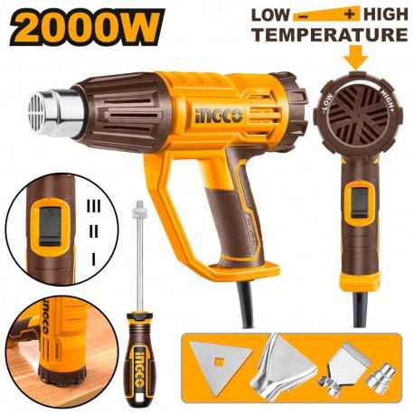 Termosoffiatore Professionale 2000W con Accessori Inclusi