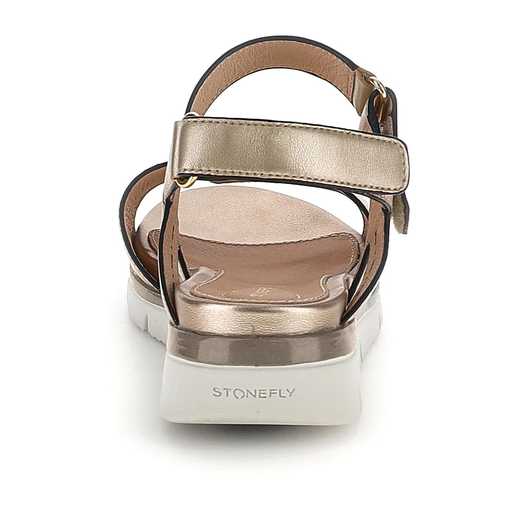 Stonefly Sandalo Donna ELODY 24 Oro 223658-I89 | Pelle Laminata Blusoft®