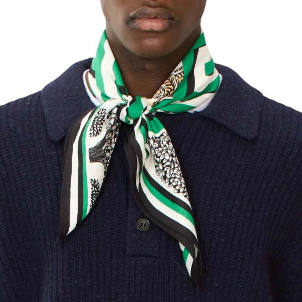 Foulard Quadrato Astrologie Labyrinthe Verde