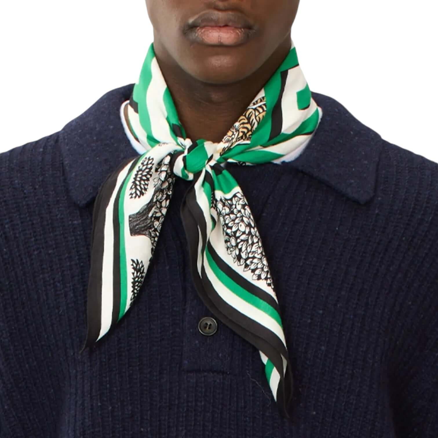 Foulard Quadrato Astrologie Labyrinthe Verde